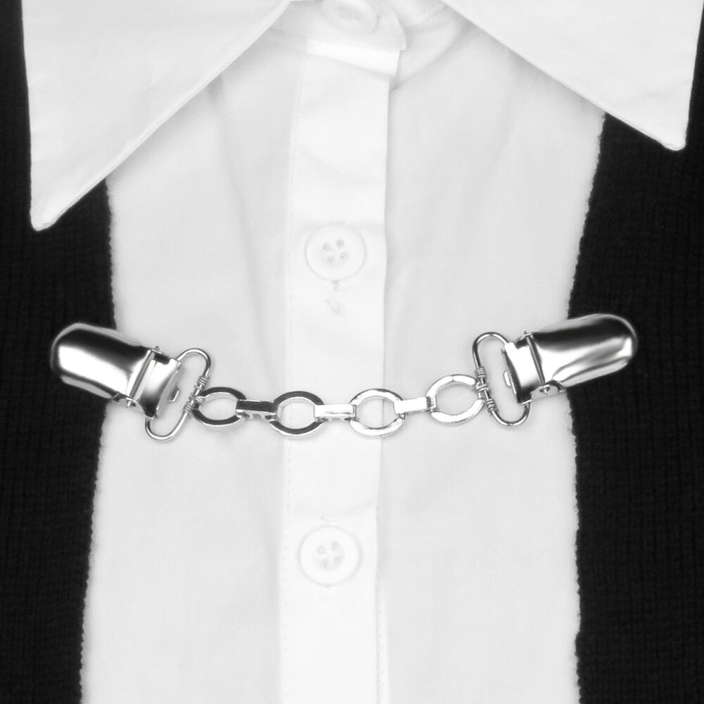Sleek Sweater Clip NEW Jacket Dress Cinch Cardigan Trendy Scarf Blouse Modest